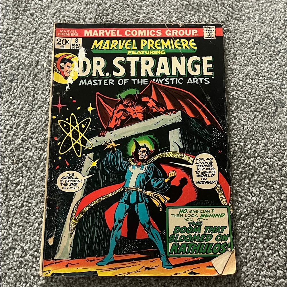 Marvel Dr. Strange Comic with Red and Blue Cover